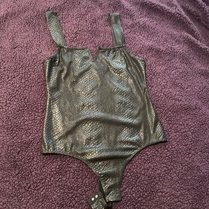 Sexy Black “Snake Skin” Bodysuit!